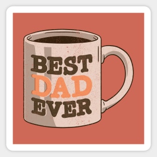 Best Dad Ever Classic Mug Sticker